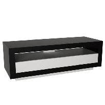 Masă TV/Dulap Ambleside (negru + alb)