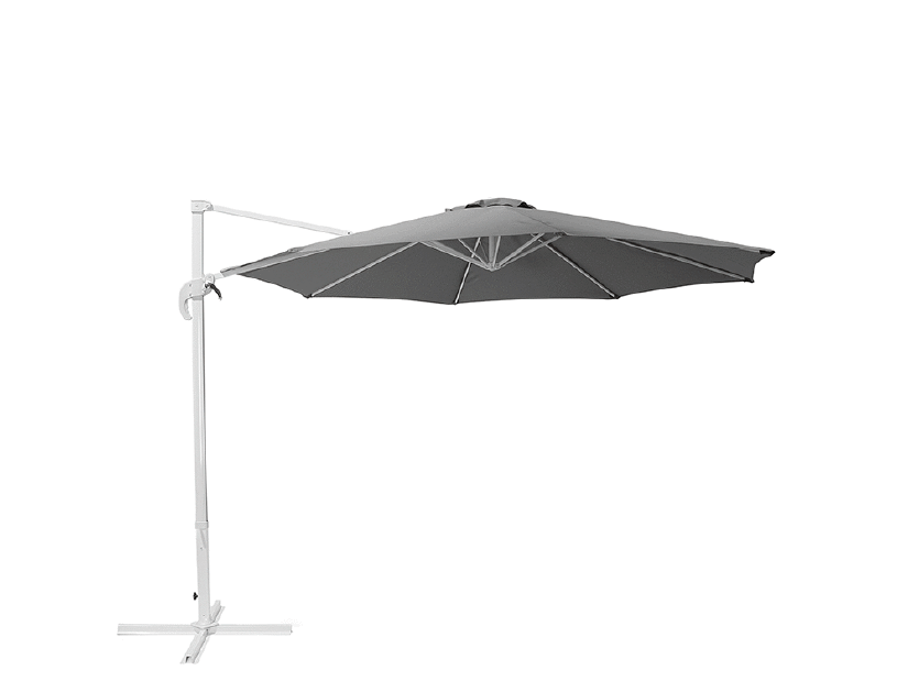 Umbrelă de grădină 300 cm SAVISSI (aluminiu) (gri închis)