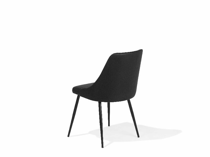Set 2 buc. scaune pentru sufragerie Valero (negru)
