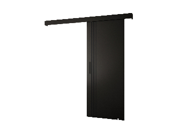 Uși culisante 90 cm Sharlene VI (negru mat + negru mat + negru)