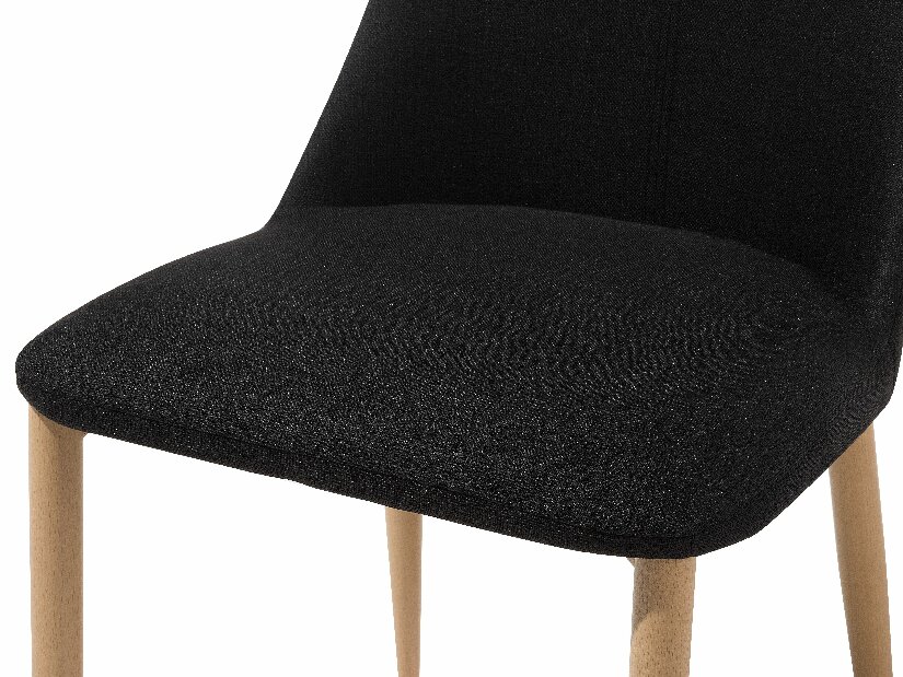 Set 2 buc. scaune pentru sufragerie Clenot (negru)