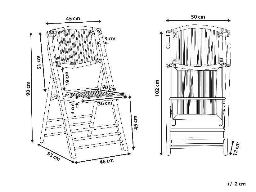Set 4 buc scaune de sufragerie TARANO (maro)
