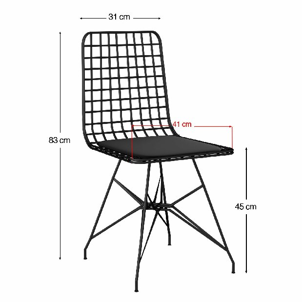 Set masă scaune Gigi (stejar + negru) *vânzare