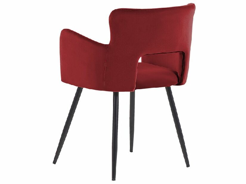 Set 2 buc scaune de sufragerie Shelba (roșu) 