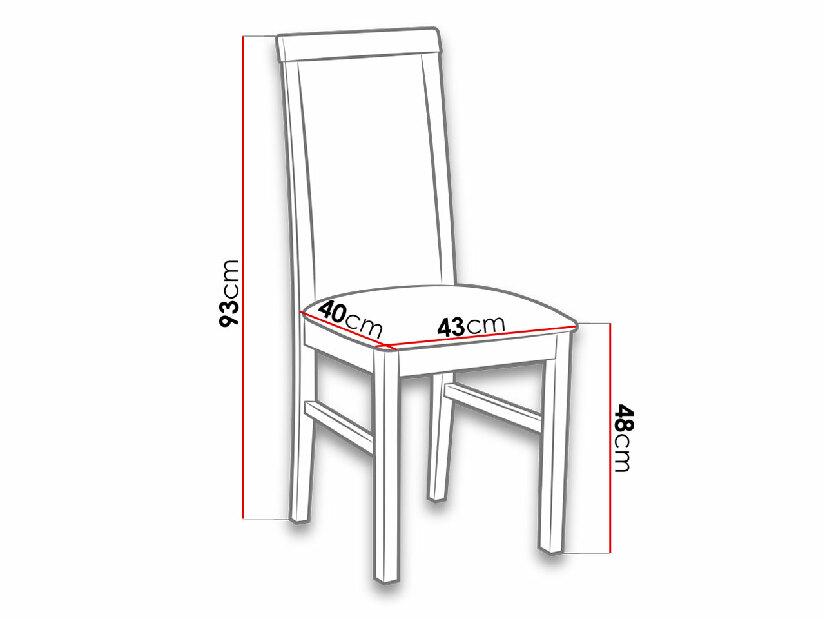 Set 2 buc scaune de sufragerie Zefir XI (alb + bej) *vânzare