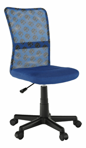 Scaun rotativ pentru copii Gofry (albastru)