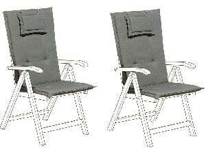 Set 2 buc. perne pentru scaune de grădină TRATORIA (gri)