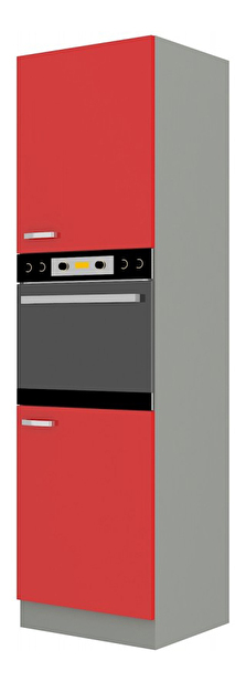 Dulap de bucătărie pentru alimente pentru cuptor Roslyn 60 DP 210 2F (roșu + gri)