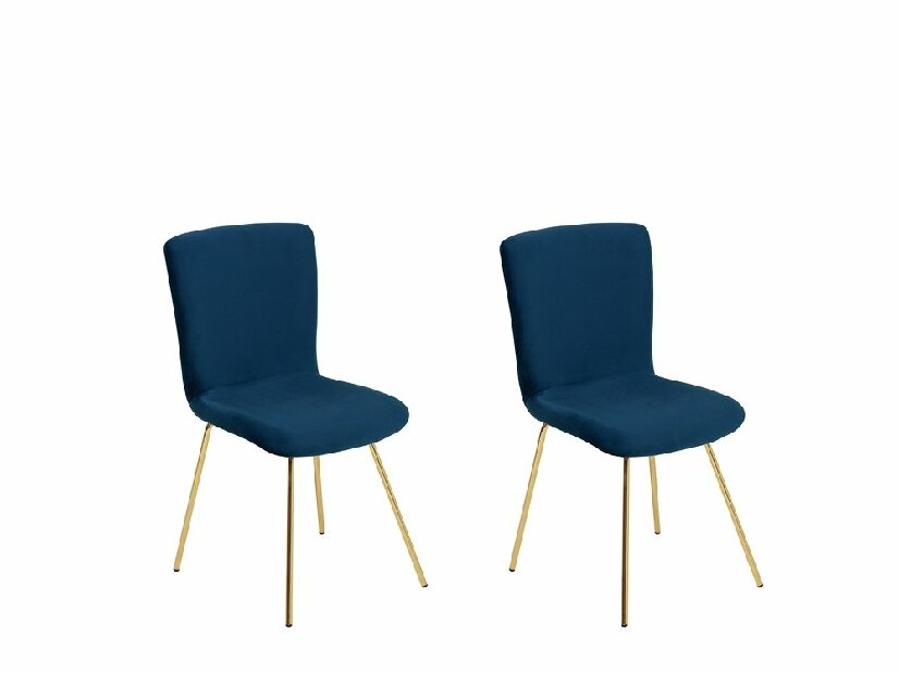 Set 2 buc. scaune pentru sufragerie Rundo (albastru marin)