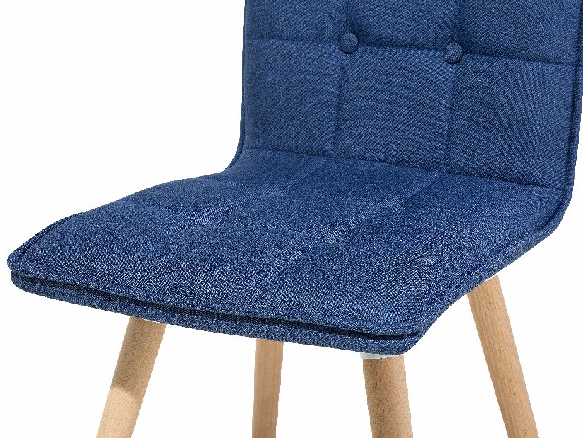 Set 2 buc. scaune pentru sufragerie Berken (albastru marin)