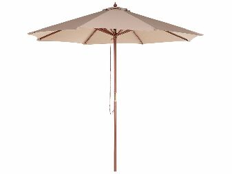 Umbrelă de grădină 270 cm TRATORIA II (lemn) (bej nisipiu)