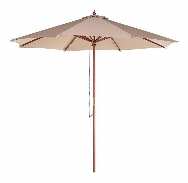 Umbrelă de grădină 270 cm TRATORIA II (lemn) (bej nisipiu)