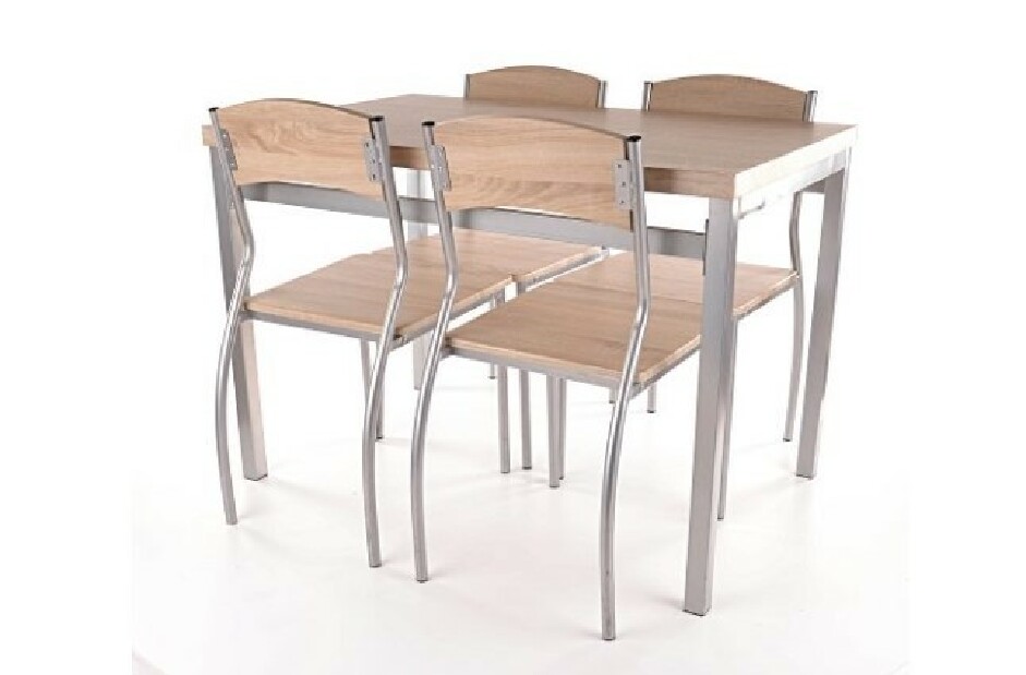 Set masă scaune pentru sufragerie Adrian (stejar) (pentru 4 persoane)
