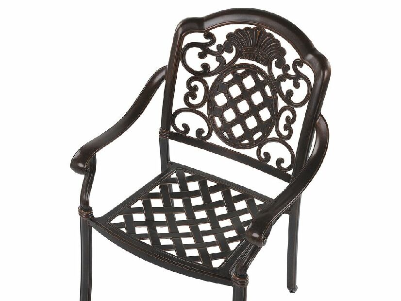 Set 4 buc. scaune de grădină SALIO (plastic) (maro)