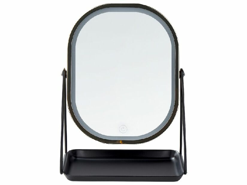 Oglindă cosmetică Dinora (auriu) (cu iluminat LED)