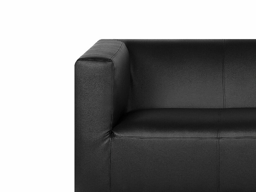 Canapea 3 locuri din piele Faxe (negru) 