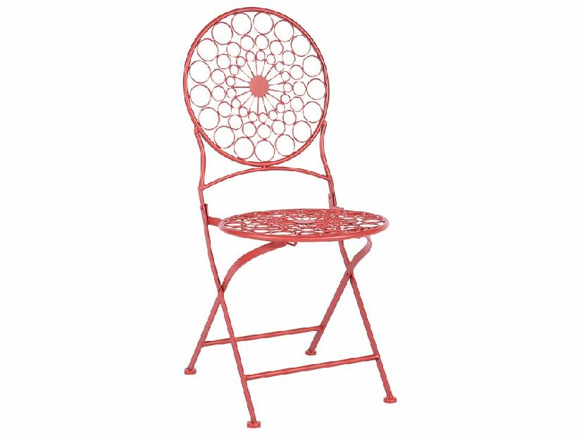 Set 2 buc scaune de grădină Shealee (roșu) 