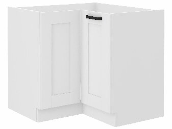 Dulap inferior de bucătărie, de colț Lucid 89 x 89 DN 1F BB (alb + alb)