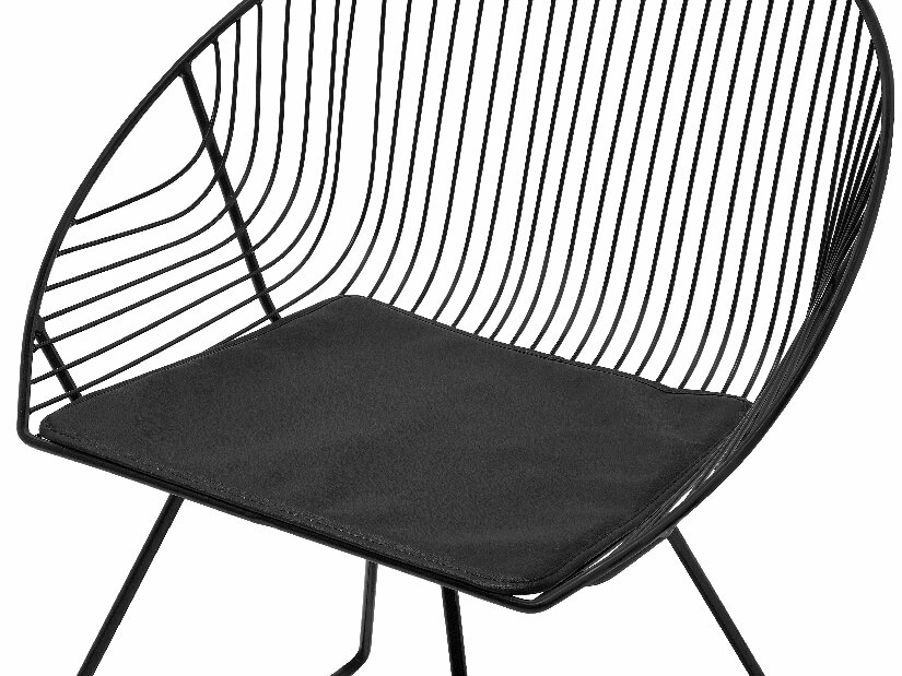 Set 2 buc. scaune pentru sufragerie Auron (negru)