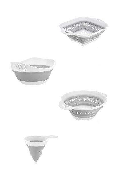 Set ustensile de bucătărie (4 buc.) Foldesi (alb)