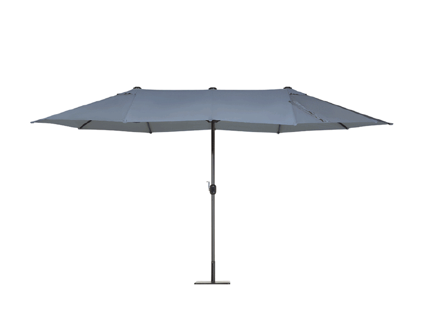 Umbrelă de grădină 270 cm SILVANIA (poliester) (gri închis)