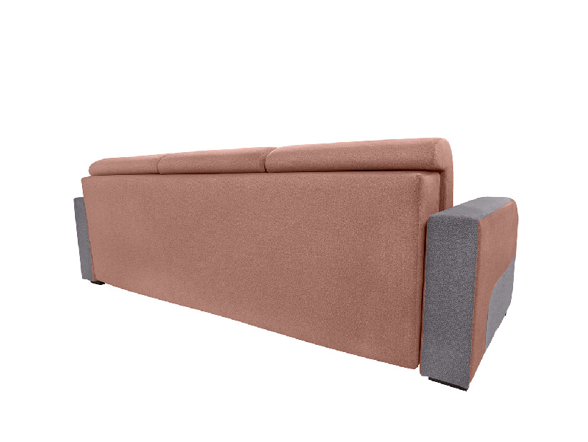Canapea cu trei locuri Zondra Lux 3DL (gri închis + roz închis)