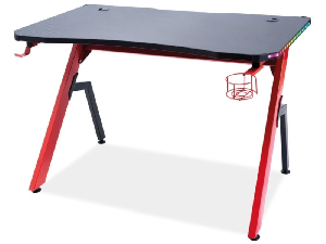 Masă PC Babara (Negru + Roșu)