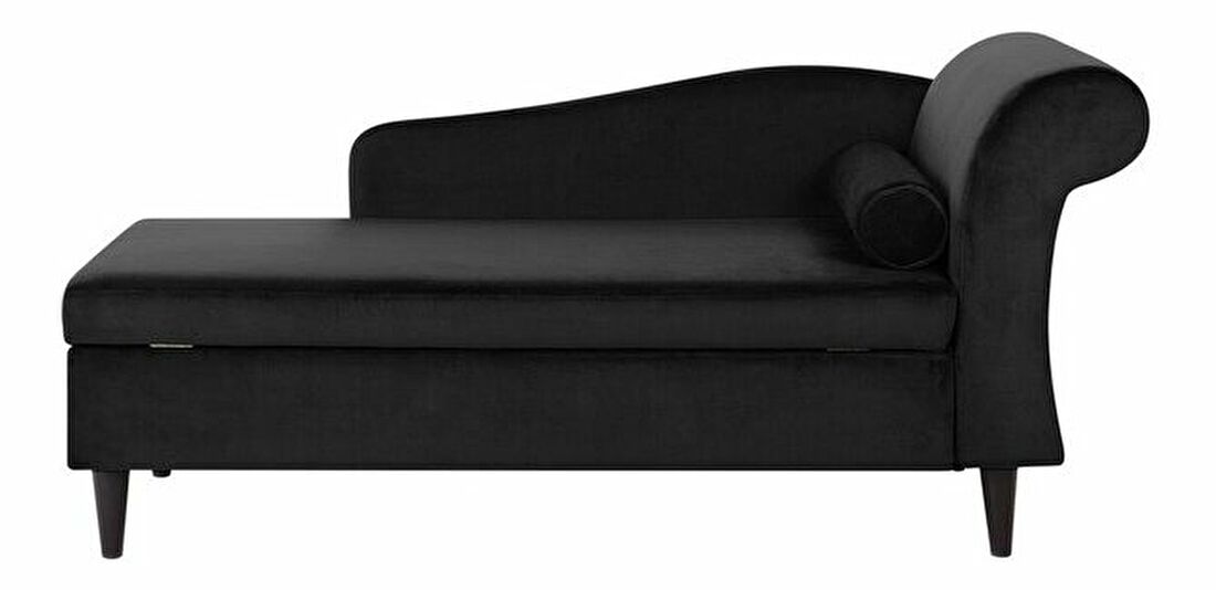 Fotoliu șezlong relaxare LUISSIANA (textil) (negru) (D)