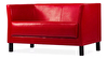 Canapea două locuri - Elidin (roșu)