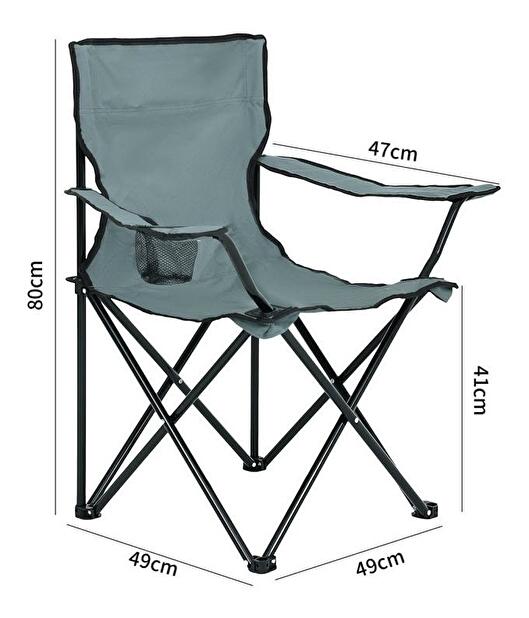 Scaun pentru camping Antler (Gri)
