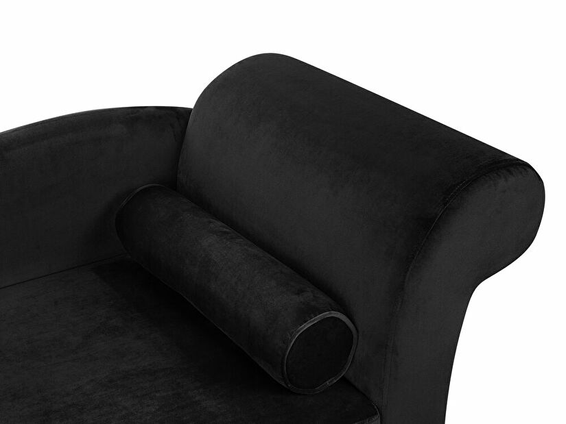 Fotoliu șezlong relaxare LUISSIANA (textil) (negru) (D)