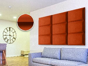 Panou tapițat Soundless 40x30 cm (portocaliu)