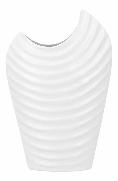 Vază ESTERO 26 cm (sticlă laminat) (alb)