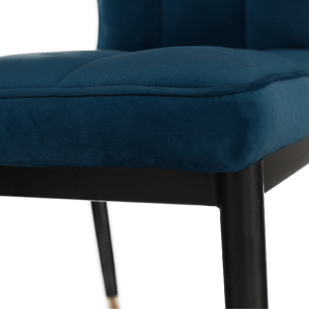 Scaun de sufragerie Dopey (albastru + negru)