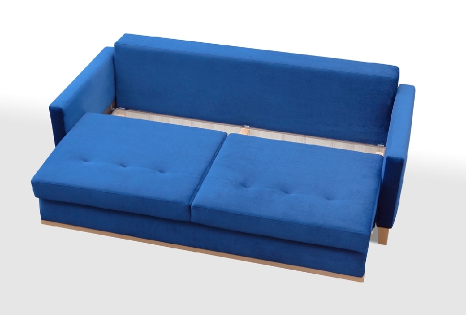 Canapea trei locuri Alva (Albastru închis)