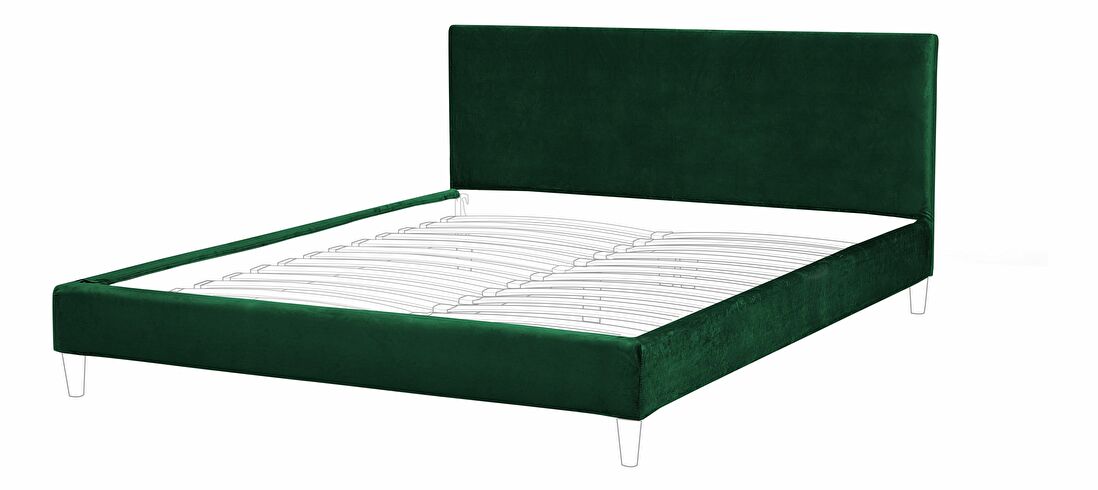 Husă pentru pat 160 x 200 cm Futti (verde închis)
