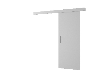 Uși culisante 90 cm Sharlene I (alb mat + alb + auriu)