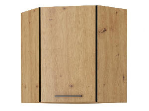 Dulap inferior de bucătărie, de colț Morgan 58 x 58 GN 72 1F (stejar artisan + negru)