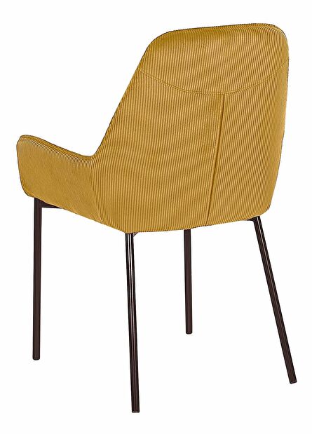 Set 2 buc. scaune de sufragerie LARNO (galben)