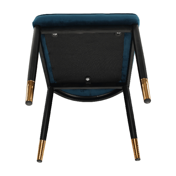 Scaun de sufragerie Dopey (albastru + negru)