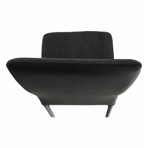 Scaun de sufragerie Enrico (gri închis + negru)