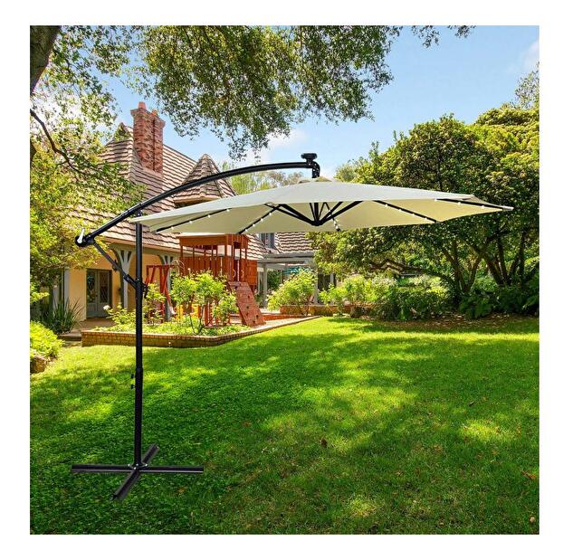 Umbrelă pentru grădină Muller (bej) (cu iluminat)