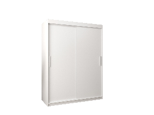 Dulap de haine 150 cm Toki (alb mat + alb mat)