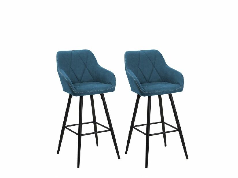Set scaune tip bar (2buc.) Dakien (albastru) *vânzare stoc