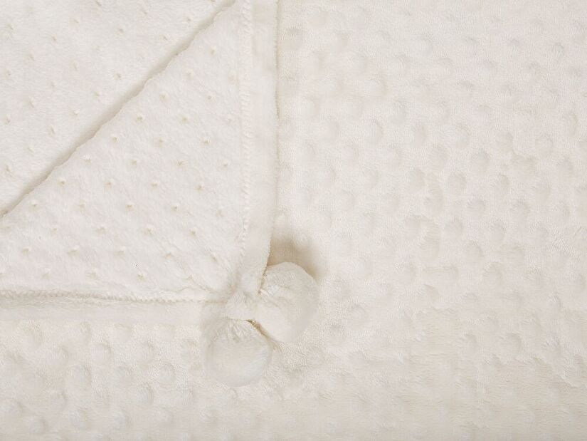 Pătură 200x150 cm SAMRE (poliester) (alb)
