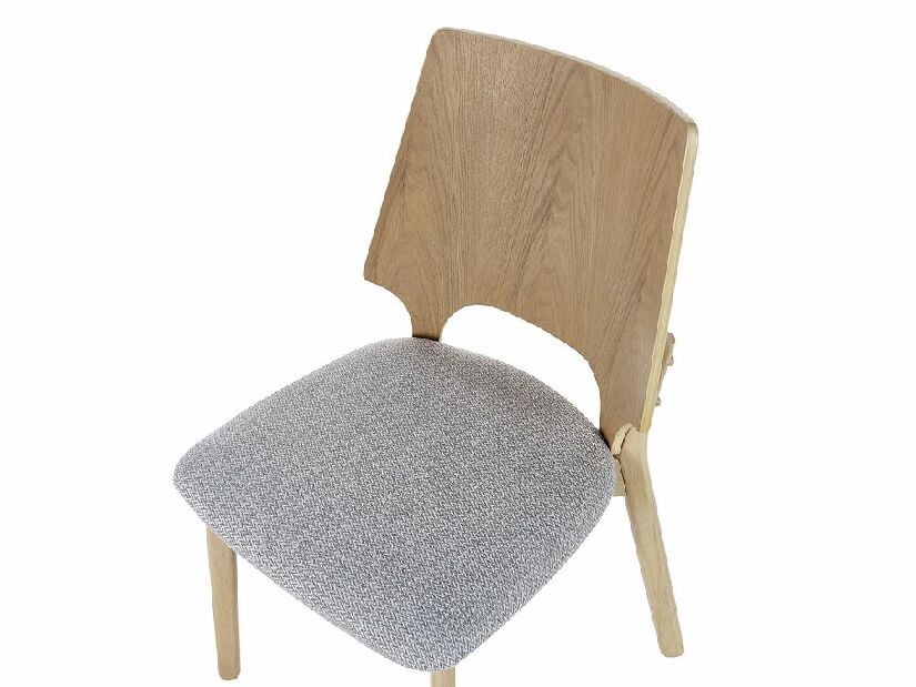 Set 2 buc scaun tip bar Abie (lemn deschis)