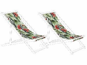 Set 2 huse pentru șezlong de grădină Alexandrinos (model tucan)