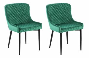 Set 2 buc. scaune pentru sufragerie Soho (verde)