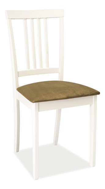 Set 4 bucăți scaune de sufragerie Nash (alb + bej) *resigilat