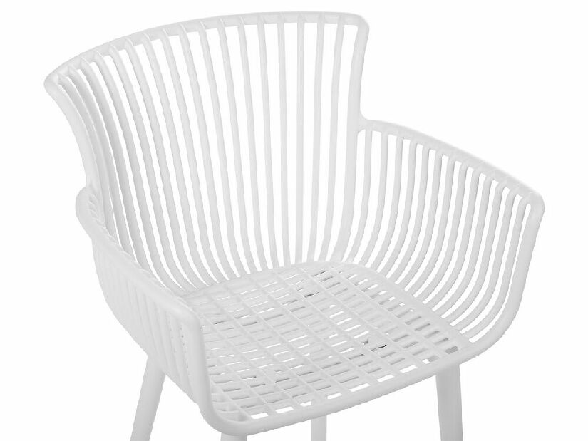 Set 4 buc scaune de sufragerie Pexeso (alb)